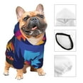 thumbnail image 4 of Bingfone Beach With Palm Trees Dog Clothes Hoodie, Pet Winter Coat,Puppy Sweatshirts For Small Dogs Boy Girl,Suitable For All Breeds-Medium, 4 of 9