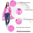 thumbnail image 5 of 2 juegos de impermeable de una sola pieza para senderismo al aire libre, impermeable no desechable para adultos, impermeable transpirable grueso de EVA, 5 of 5