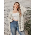 thumbnail image 4 of Zeagoo Womens Plus Size Crochet Cardigan Kimonos Boho Long Sleeve Oversized Summer Open Front Knitted Sweater, 4 of 6