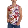thumbnail image 2 of Fotbe Men's Coral Reef Print Men's Sleeveless Muscle Tank Tops Casual T-Shirts for Gym Workout Beach-Small, 2 of 8
