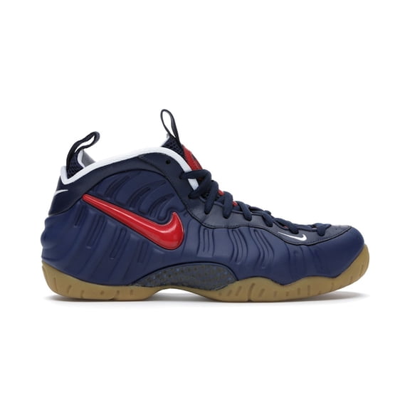 Nike Men's Air Foamposite Pro Blue Void University Red Basketball Shoes, from StockX