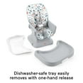 thumbnail image 7 of Fisher-Price SpaceSaver Simple Clean High Chair Baby to Toddler Portable Dining Seat, Pacific Pebble, 7 of 7
