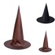 thumbnail image 3 of Witch Hat Black Brown Men Women Adult Halloween Fancy Dress Party Costume Cap, 3 of 4