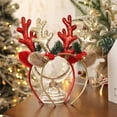 thumbnail image 3 of Diademas de Navidad para niños y adultos, adornos de reno, decoraciones navideñas, árbol de Papá Noel, astas de alce, diadema para el cabello, 3 of 4