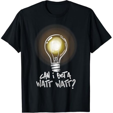 

GET A WATT tile light bulb interesting caption size king gift T-shirt red