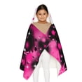 thumbnail image 3 of Youth Hooded Towel / Airbrush Graffiti Design / Pink Birthday Girl Towel, 3 of 4