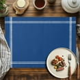thumbnail image 2 of Placemats Set of 6, Solid Color Place Mats Navy Blue Tablemats Washable Placemat Table Decoration for Kitchen Table Dinner Party Home Decor Indoor Outdoor 13x19 Inch, 2 of 9