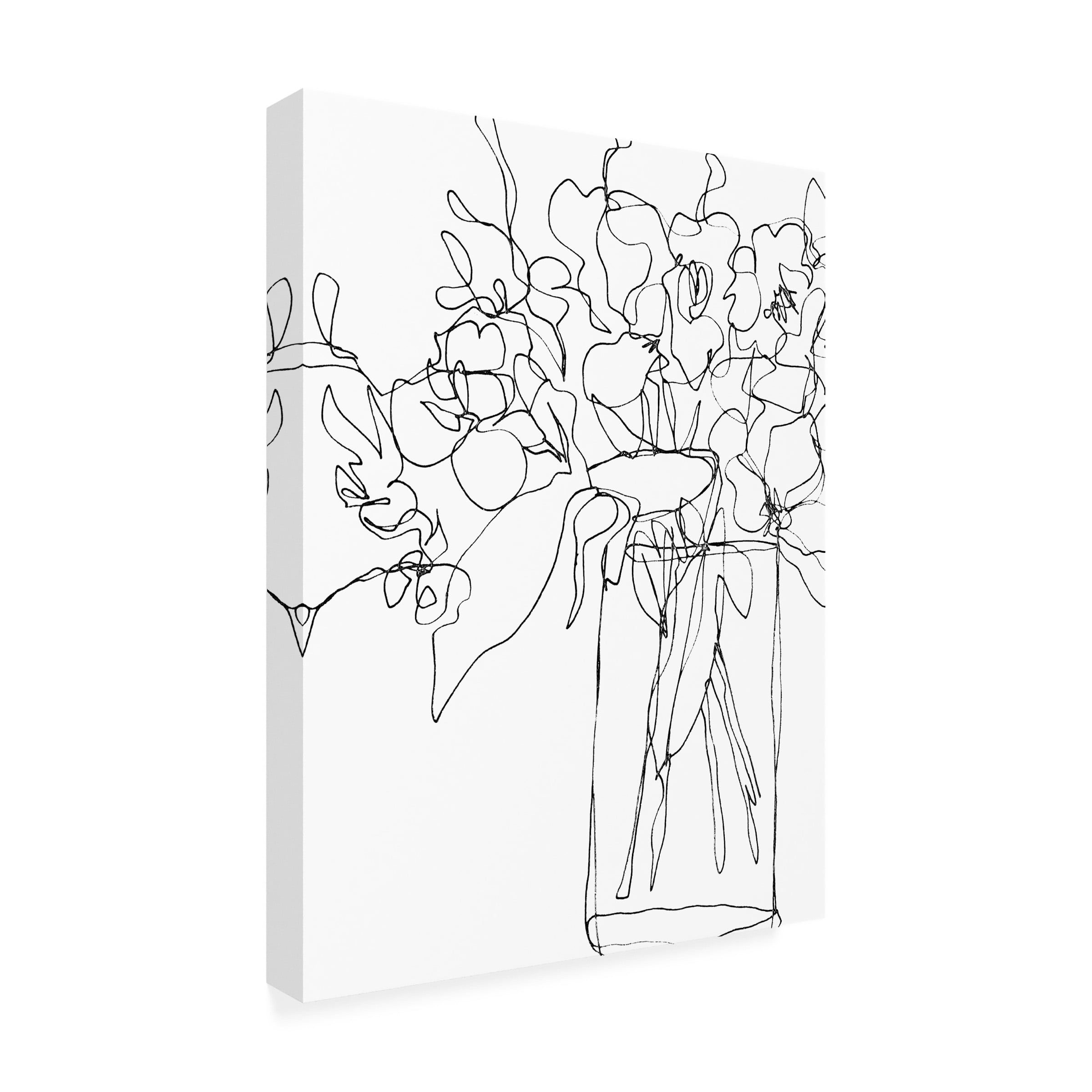 June Erica Vess 'Contour Bouquet II' Canvas Art
