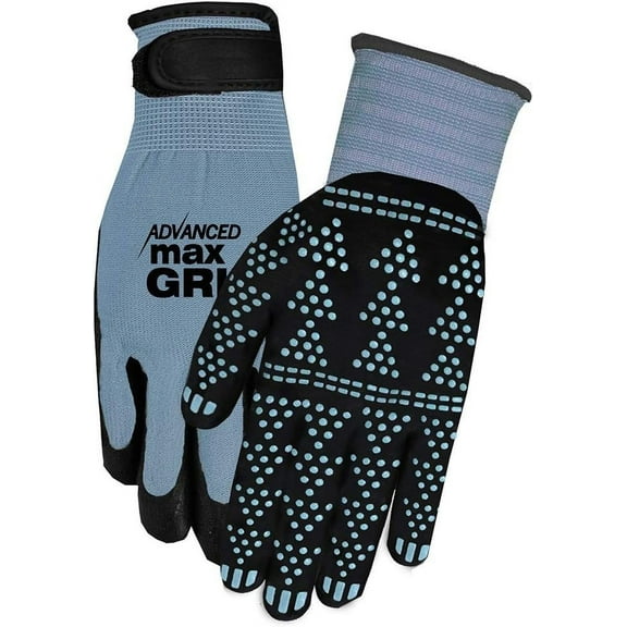 Midwest Gloves & Gear unisex adult Advanced Max Gripping Glove, Slate Blue , 1 pair