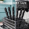 thumbnail image 6 of 6PCS Serated Steak Knives in Block,Stainless Steel Dinner Knives for Kitchen Cutlery Set Meat Cutting Knife, Dishwasher Safe, 6 of 9