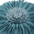 thumbnail image 4 of JWH Decorative 3D Bohemian Round Sunflower Accent Throw Pillows  for Living Sofa Room Couch 12 inch Blue, 4 of 9