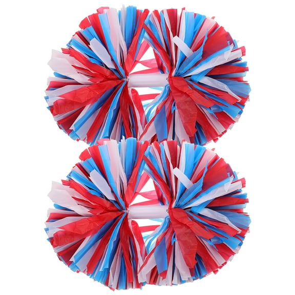ROSENICE 2Pcs Team Cheering Pom Pom Cheerleading Poms for Special Events in Blue PET