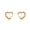 Style 5 S, variant on Women's Stainless Steel Colorful Love Heart Zircon Huggie Snap Stackable Earrings Gold Plated Pierce Ear Buckle Style 7 L