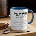 thumbnail image 4 of 'POP POP' - The Distinguished Grandpa Accent Coffee Mug, 11oz, 4 of 4