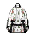 thumbnail image 3 of White Cartoon Christmas Dinosaurs Sweaters Cute School Backpack Bag for School with Padded Back and Adjustable Shoulder Straps 15.25"x11.5"x5.25", 3 of 5