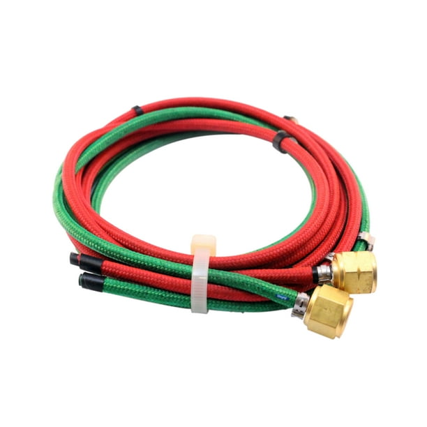 Gentec Little Torch Braided Green Oxygen And Red Gas Replacement Hose 6ft Walmart Com Walmart Com