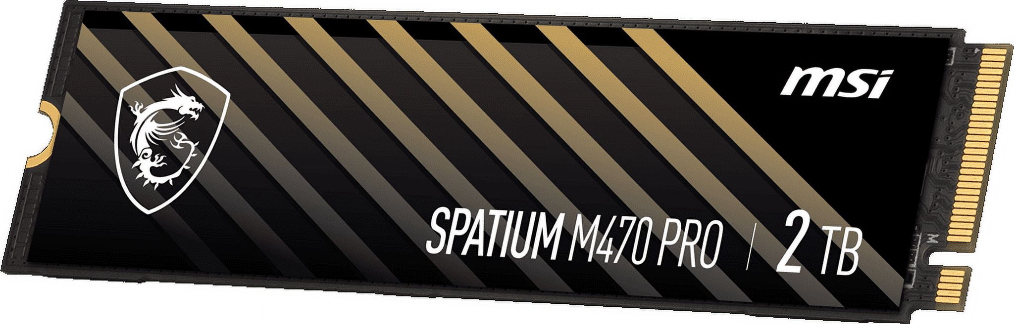 MSI SPATIUM M470 PRO PCIe 4.0 NVMe M.2 2TB, M.2 2280, PCIe Gen4x4 NVMe 1.4, 2TB Internal SSD