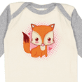thumbnail image 4 of Inktastic Fox Girl Cute Woodland Animal Girls Long Sleeve Baby Bodysuit, 4 of 5