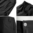 thumbnail image 4 of Zimjoy Hiking Shorts for Men Water Resistant Quick Dry Outdoor Work Tactical Cargo Shorts with Multi-Pocket (No Belt), Black L, 4 of 5