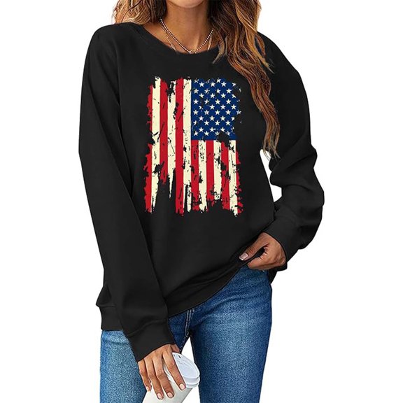 Womens Sweatshirts Graphic Print Crew Neck Sweatshirt without Hood Casual Pullover Tops Fashion Outfits Clothes