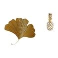 thumbnail image 1 of Esculturas de pared de hojas,Esculturas de pared de hierro forjado con hojas de ginkgo,Estatua de resina,Estatua de resina para decoración del hogar,manualidades,oro,Escultura de oro,figura de, 1 of 8
