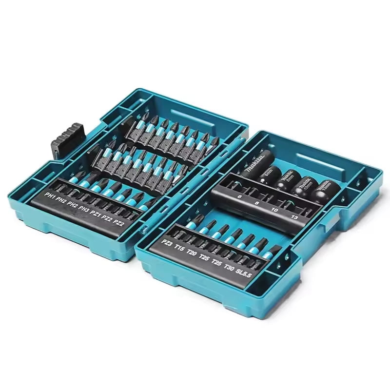 Makita E-06638 Impact Driver Bit and Socket Set 35PCS Hex Shaft Hexagon Screwdriver Head Sleeve Set Tool Accessories