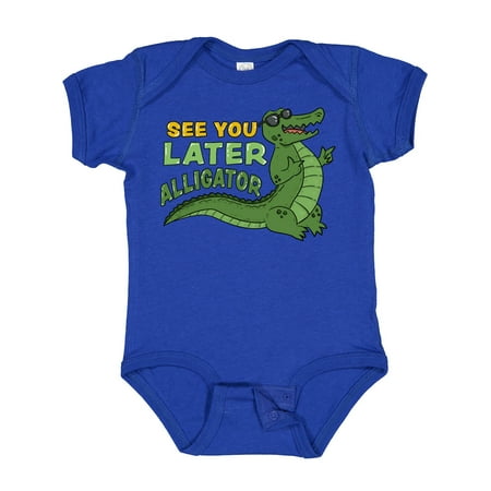 

Inktastic See You Later Alligator with Black Sunglasses Gift Baby Boy or Baby Girl Bodysuit