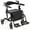 Black, variant on Goplus Folding Rollator Walker with Seat & 8'' Wheels Supports up to 300 lbs Red