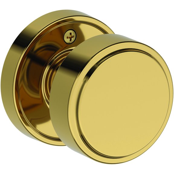 Baldwin Hd.Vas.Rrr Vashon Non-Turning One-Sided Dummy Door Knob - Brass