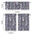 thumbnail image 6 of Country Boho Curtains 36 Inch Short - 3 Panel Floral Farmhouse Set with Vintage Botanical Design, Rod Pocket, 6 of 6