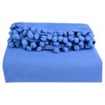 thumbnail image 1 of Funda de edredón de algodón lavado, funda de almohada, juego de cama cómodo, azul marino, King, 1 of 8