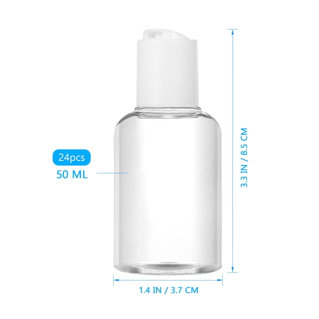 Phenofice Lotion Container 24Pcs Portable Plastic Bottles for Hand Soap and Hair Gel