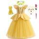 thumbnail image 1 of Disney-vestido de princesa bella para niñas, disfraz de La Bella y La Bestia, para fiesta de cumpleaños y Halloween Fivean unisex, 1 of 2