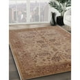 thumbnail image 2 of Ahgly Company Indoor Round Mid-Century Modern Light Copper Gold Oriental Area Rugs, 3' Round, 2 of 6