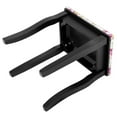 thumbnail image 3 of Patiojoy MDF Dressing Stool Old-fashioned Vanity Chair Cushion Padded Seat w/ Rose Pattern Black, 3 of 8