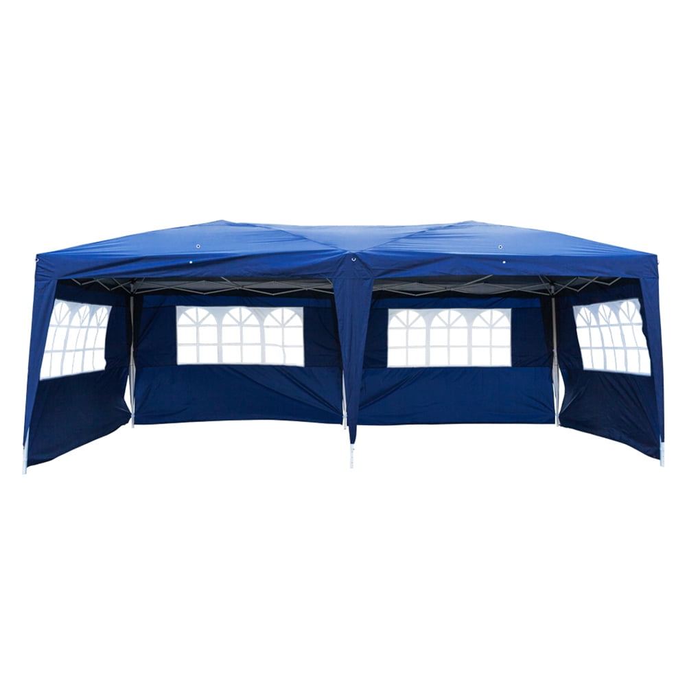 Aimee Lii 180"x236" Canopy Tent Awnings for Decks, Backyard Canopy Gazebo, Outdoor Patio Awnings for Party BBQ Events, Easy Set Up, Waterproof, Blue