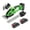 Green, variant on Soovim 2-in-1 Cordless Grass Shear & Hedge Trimmer, Battery Powered Rechargeable Garden Tool, Handheld Grass Trimmer and Shrub Clipper for Lawn, Garden, Hedge Maintenance