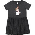 thumbnail image 3 of Inktastic Dog with Ear Up Girls Toddler Dress, 3 of 5