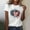 Multicolor, variant on Women's Crew Neck Short Sleeve Top,Women's Fashion Independence Day Printed Round Neck Short Sleeve Multicolor M