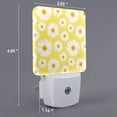 thumbnail image 2 of Balery Daisies Flowers Luz Nocturna LED con Sensor Automático, Enchufe con Sensor Crepuscular, Luz Suave de 0.5W para Dormitorio, Pasillo, Baño-UK, 2 of 7