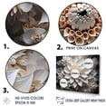 thumbnail image 3 of Designart "Minimalist Beauty Of White Dahlias I" Dahlia Floater Framed Canvas Prints, 3 of 5