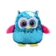 thumbnail image 1 of Muñeca de peluche con forma de búho azul con lentejuelas, 20 cm, en azul, 1 of 1