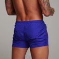 thumbnail image 5 of RYDCOT Men's Athletic Gym Workout Shorts Outdoor Sports Running Fitness Shorts with Liner and Zipper Pockets Blue, 5 of 5