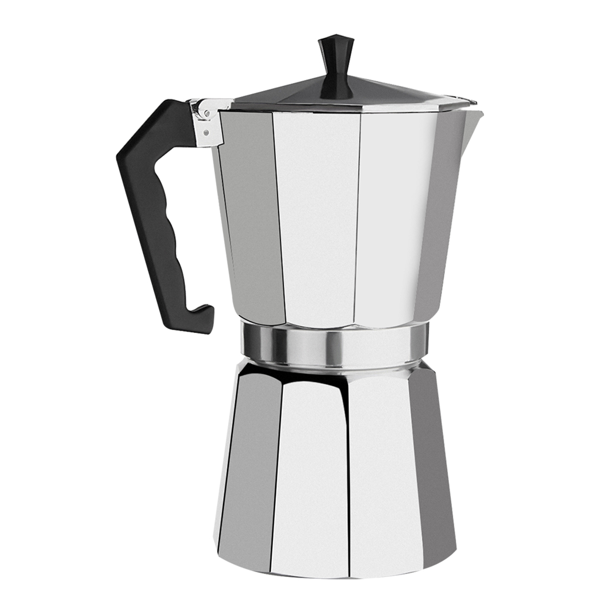 600ML Aluminum 12 Cup Coffee Maker Moka Pot Expresso Latte ...
