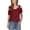 Wine, variant on Staron Women's Casual Off Shoulder Top Eyelet Embroidery Short Sleeve Round Neck Pullover Blouse Shirt, Gray M