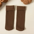 thumbnail image 4 of vnanda Mid-calf Socks 1 Pair Unisex Winter Socks Thick Soft Plush Solid Color Mid-tube High Elasticity Anti-slip Thermal Knitted Anti-skid Floor Socks Lady, 4 of 8