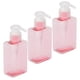 thumbnail image 1 of Botella de viaje Jadeshay 3 piezas 100 ml Rosa transparente recargable y duradera, 1 of 8