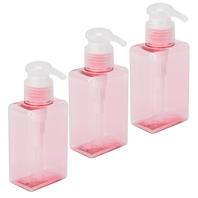 Botella de jabón líquido, 3 piezas de 100 ml, botella de bomba de plástico recargable, botella dispensadora de jabón, máxima confiabilidad