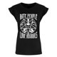 thumbnail image 1 of Grindstore - Camiseta Hate People Love Animals para Mujer (Negro, Blanco), 1 of 3
