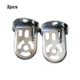 thumbnail image 3 of Eigraketly 2 piezas de repuesto para reposapiés de bicicleta, reposapiés plegable de acero, pedales, accesorios, actualización modificada Ciclismo Plata Eigraketly OD029733-02, 3 of 6
